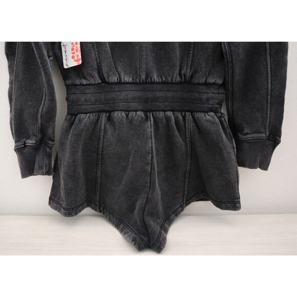 Free People Movement OB2023564 Women's Sz XS Black Intercept Romper - Picture 11 of 16
